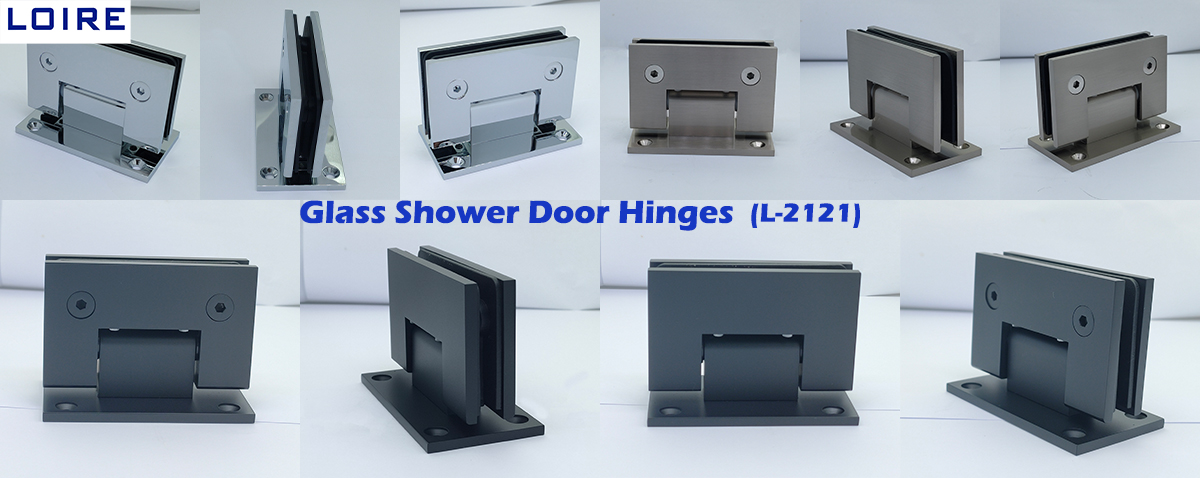 shower glass hinges